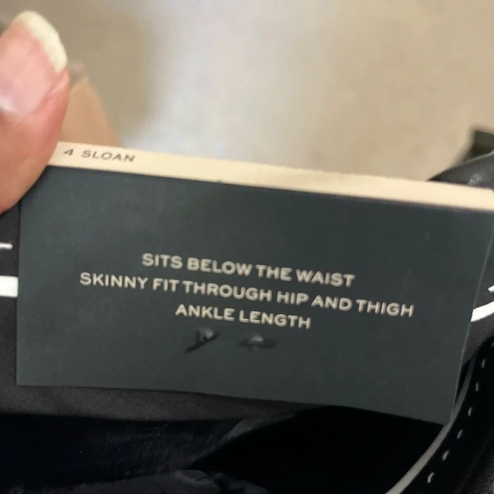 NWT Banana Republic Midnight Black Sloan Ankle Pants Women’s Size 4 - Picture 7 of 8